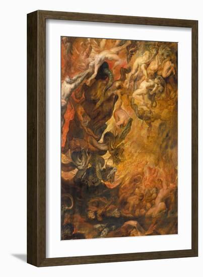 Hoellensturz Der Verdammten. Detail Mitte Rechts-Peter Paul Rubens-Framed Giclee Print