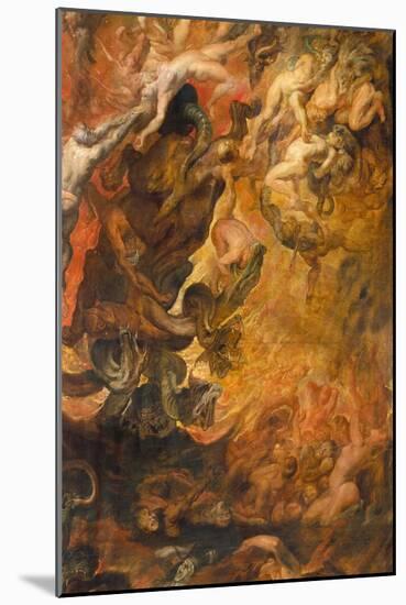 Hoellensturz Der Verdammten. Detail Mitte Rechts-Peter Paul Rubens-Mounted Giclee Print