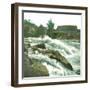 Hönefoss (Norway), the Falls, the Great Waterfall-Leon, Levy et Fils-Framed Photographic Print