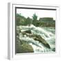 Hönefoss (Norway), the Falls, the Great Waterfall-Leon, Levy et Fils-Framed Photographic Print