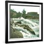 Hönefoss (Norway), the Falls, the Great Waterfall-Leon, Levy et Fils-Framed Photographic Print