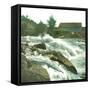 Hönefoss (Norway), the Falls, the Great Waterfall-Leon, Levy et Fils-Framed Stretched Canvas