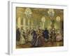 Hofball Im Schloss Reinsberg-Adolph von Menzel-Framed Giclee Print