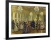 Hofball Im Schloss Reinsberg-Adolph von Menzel-Framed Giclee Print