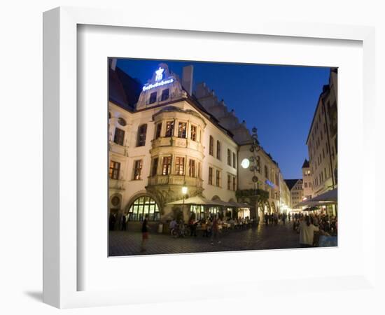 Hofbrauhaus Restaurant at Platzl Square, Munich's Most Famous Beer Hall, Munich, Bavaria, Germany-Yadid Levy-Framed Photographic Print