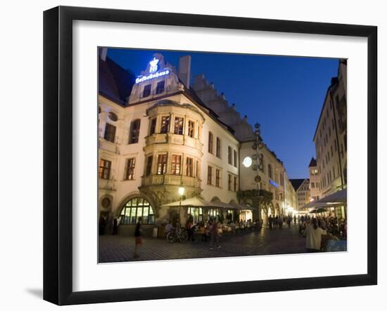 Hofbrauhaus Restaurant at Platzl Square, Munich's Most Famous Beer Hall, Munich, Bavaria, Germany-Yadid Levy-Framed Photographic Print