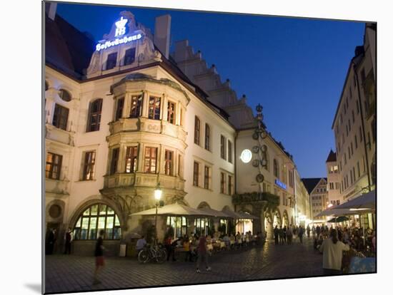 Hofbrauhaus Restaurant at Platzl Square, Munich's Most Famous Beer Hall, Munich, Bavaria, Germany-Yadid Levy-Mounted Photographic Print
