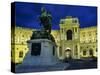 Hofburg at Night, UNESCO World Heritage Site, Vienna, Austria, Europe-Stuart Black-Stretched Canvas