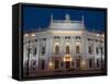 Hofburgtheatre at Night, Vienna, Austria-Charles Bowman-Framed Stretched Canvas