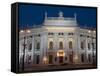 Hofburgtheatre at Night, Vienna, Austria-Charles Bowman-Framed Stretched Canvas