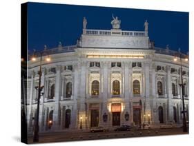 Hofburgtheatre at Night, Vienna, Austria-Charles Bowman-Stretched Canvas