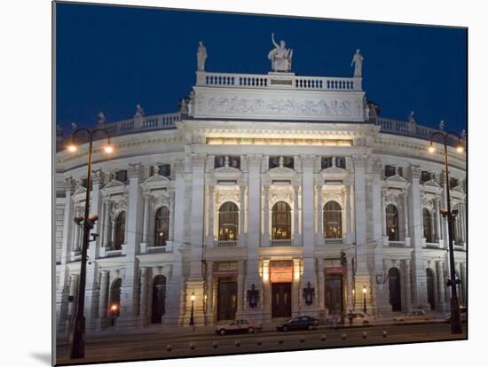 Hofburgtheatre at Night, Vienna, Austria-Charles Bowman-Mounted Photographic Print