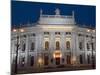 Hofburgtheatre at Night, Vienna, Austria-Charles Bowman-Mounted Photographic Print