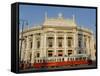 Hofburgtheatre with Tram, Vienna, Austria-Charles Bowman-Framed Stretched Canvas