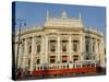 Hofburgtheatre with Tram, Vienna, Austria-Charles Bowman-Stretched Canvas