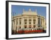 Hofburgtheatre with Tram, Vienna, Austria-Charles Bowman-Framed Photographic Print