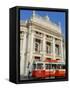 Hofburgtheatre with Tram, Vienna, Austria-Charles Bowman-Framed Stretched Canvas