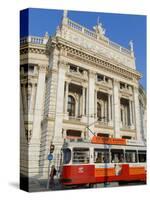 Hofburgtheatre with Tram, Vienna, Austria-Charles Bowman-Stretched Canvas