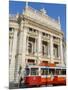 Hofburgtheatre with Tram, Vienna, Austria-Charles Bowman-Mounted Photographic Print