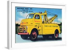 Hoffman Brothers Inc. 24 Hour Wrecker Service-null-Framed Art Print