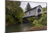 Hoffman Covered Bridge over Crabtree Creek in Linn County, Oregon, USA-Chuck Haney-Mounted Photographic Print