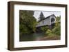 Hoffman Covered Bridge over Crabtree Creek in Linn County, Oregon, USA-Chuck Haney-Framed Photographic Print