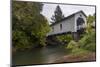 Hoffman Covered Bridge over Crabtree Creek in Linn County, Oregon, USA-Chuck Haney-Mounted Photographic Print