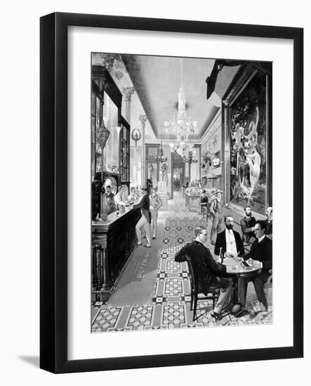 Hoffman House Bar-null-Framed Giclee Print