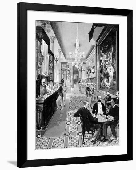 Hoffman House Bar-null-Framed Giclee Print