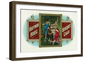 Hoffman House Brand Cigar Box Label-Lantern Press-Framed Art Print