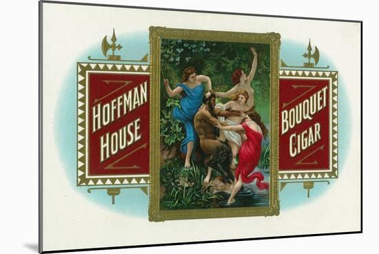 Hoffman House Brand Cigar Box Label-Lantern Press-Mounted Art Print