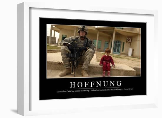 Hoffnung: Motivationsposter Mit Inspirierendem Zitat-null-Framed Photographic Print