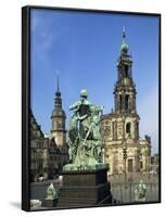 Hofkirche, Dresden, Saxony, Germany, Europe-Hans Peter Merten-Framed Photographic Print