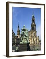 Hofkirche, Dresden, Saxony, Germany, Europe-Hans Peter Merten-Framed Photographic Print