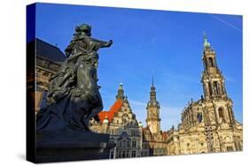 Hofkirche, Dresden, Saxony, Germany, Europe-Hans-Peter Merten-Stretched Canvas