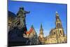 Hofkirche, Dresden, Saxony, Germany, Europe-Hans-Peter Merten-Mounted Photographic Print