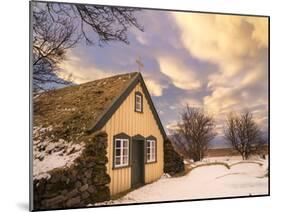 Hofskirkja, Old Church of Hof Village Near Vatnajokull NP, Iceland-Martin Zwick-Mounted Premium Photographic Print