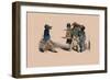 Hog and Dogs-Grandville-Framed Art Print