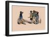 Hog and Dogs-Grandville-Framed Art Print