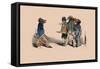 Hog and Dogs-Grandville-Framed Stretched Canvas