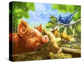 Hog Heaven-Nate Owens-Stretched Canvas