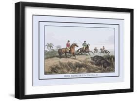 Hog Hunters in India-Howitt-Framed Art Print