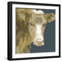 Hogans Brown Cow-Beverly Dyer-Framed Art Print