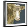 Hogans Brown Cow-Beverly Dyer-Framed Art Print