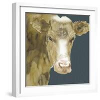 Hogans Brown Cow-Beverly Dyer-Framed Art Print