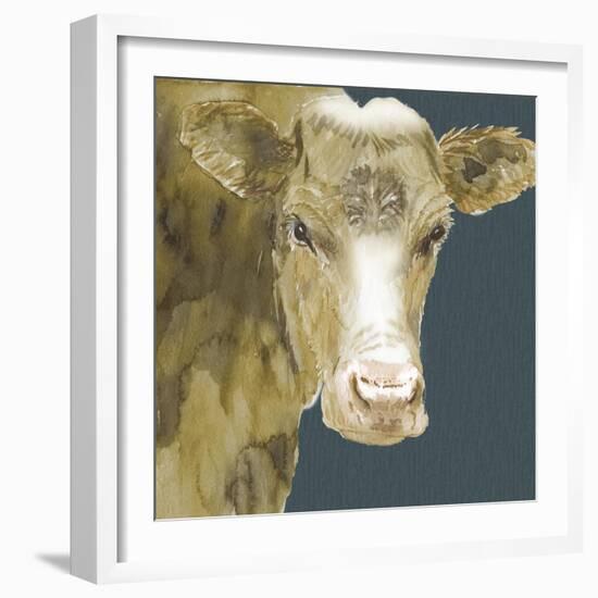 Hogans Brown Cow-Beverly Dyer-Framed Art Print