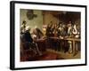 Hogarth Brought Before the Governor of Calais as a Spy-William Powell Frith-Framed Giclee Print