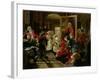 Hogarth's Studio in 1739-Edward Matthew Ward-Framed Giclee Print