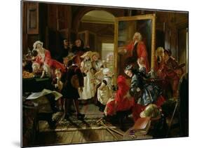 Hogarth's Studio in 1739-Edward Matthew Ward-Mounted Giclee Print