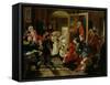 Hogarth's Studio in 1739-Edward Matthew Ward-Framed Stretched Canvas